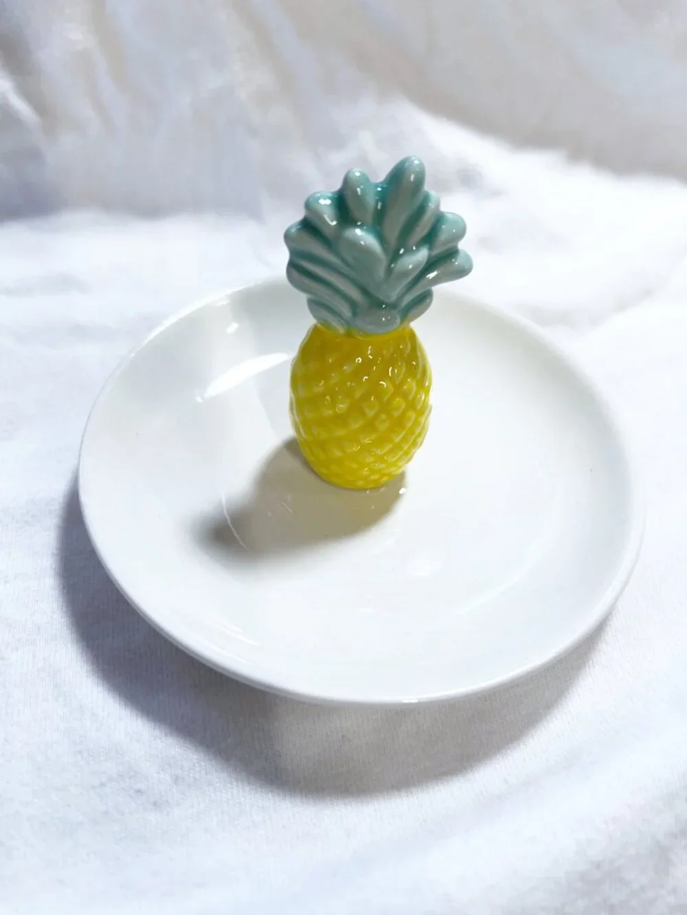 🍃 EUC🍃 Pineapple Trinket Tray Jewelry Holder Small Trinket Dish